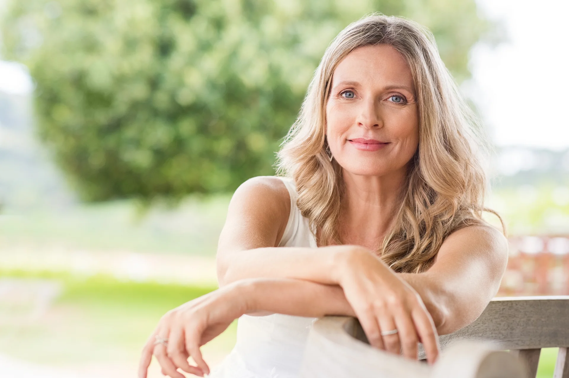 a portrait of a middle aged woman||