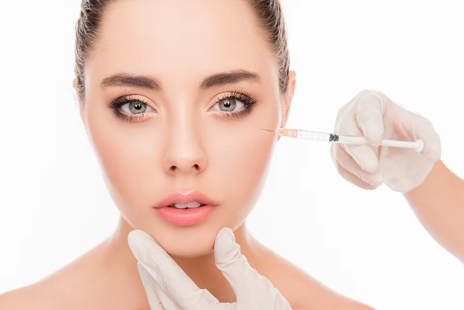 A Woman Getting Cheek Filler