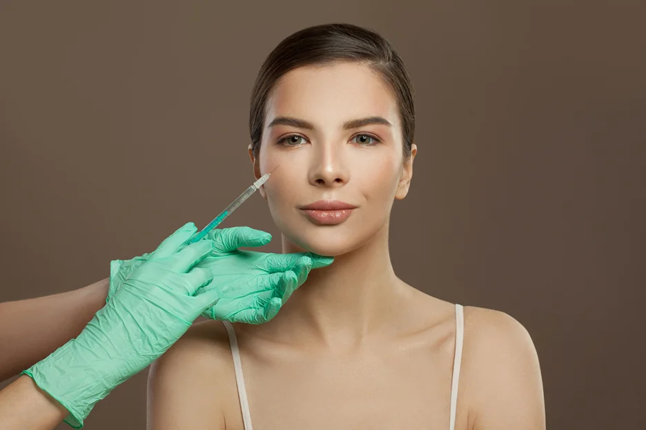 A Woman Getting Cheek Filler