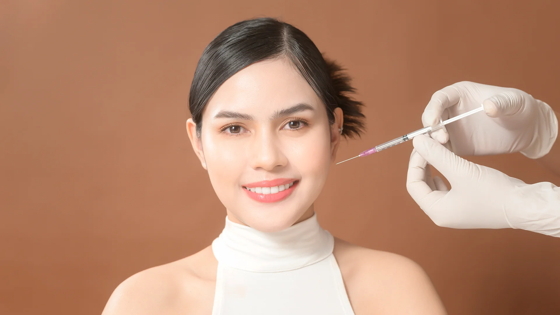A Woman Getting Cheek Fillers||