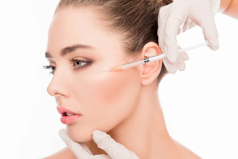 A Woman Getting Cheek Filler