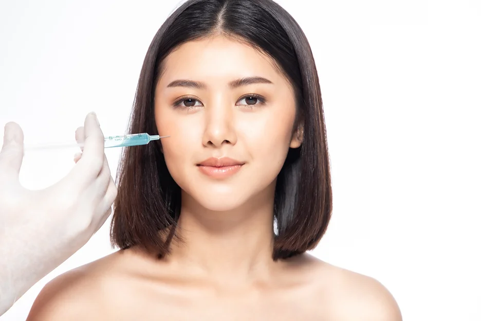 A Woman Getting Cheek Filler