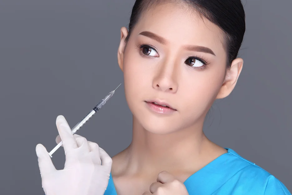 A Woman Getting Cheek Filler