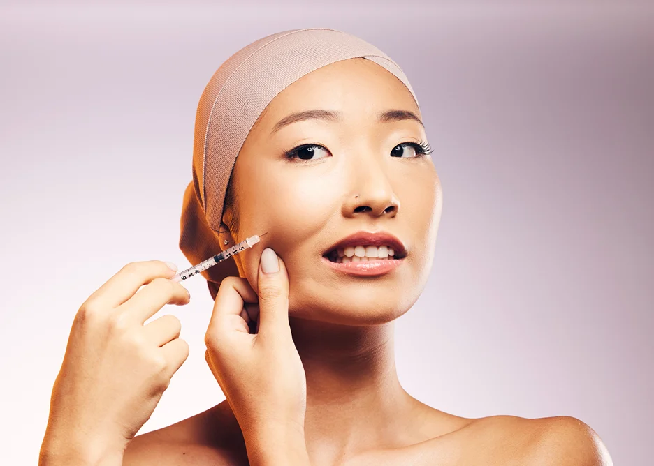 A Woman Getting Cheek Filler