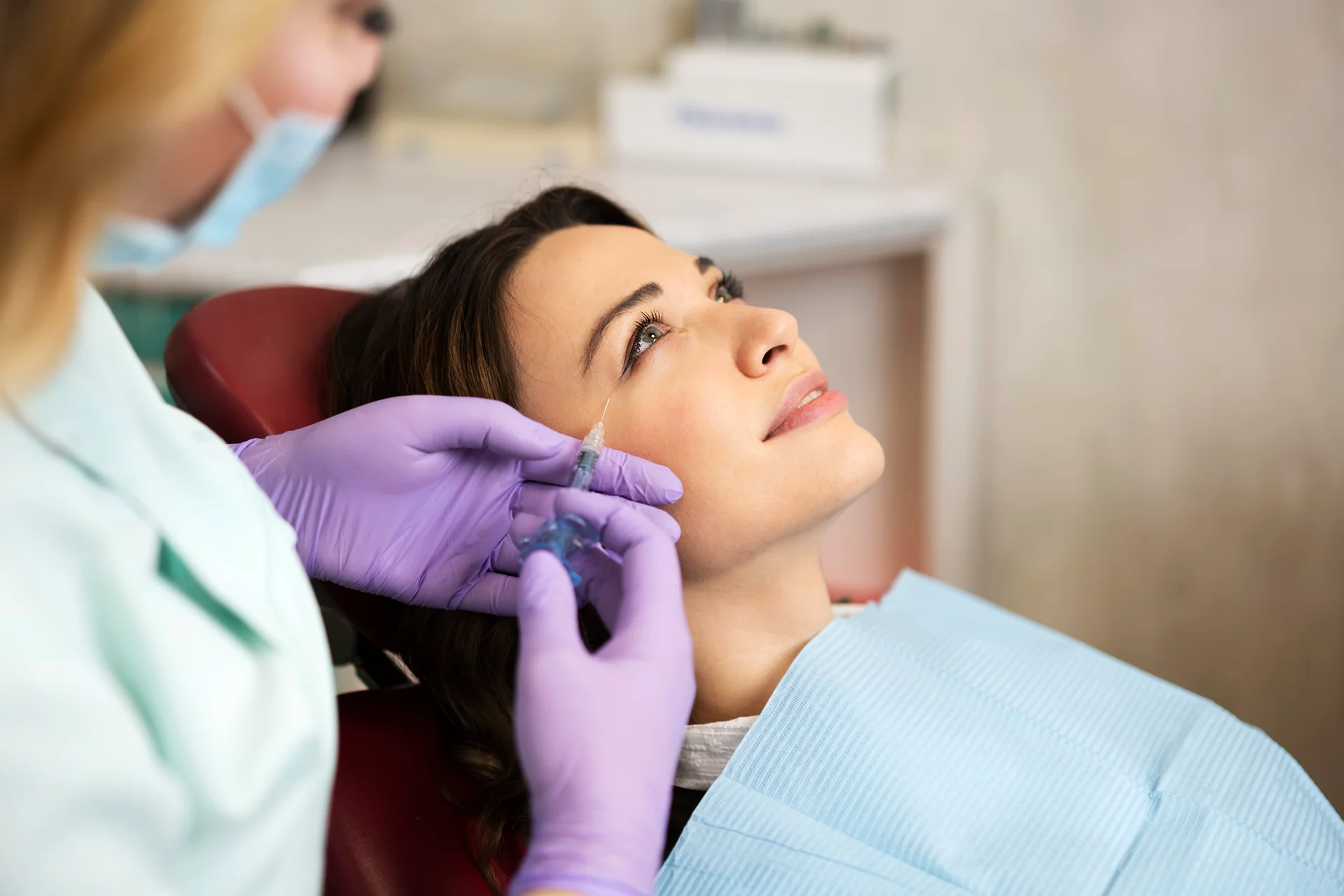 A Woman Getting Cheek Fillers||