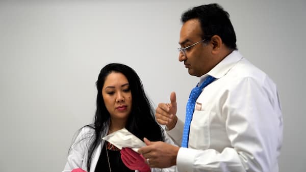 Dr. Lanna and Dr. Hardik Soni at Face Med Store